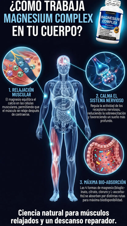 Magnesium Complex Premium: Descansa mejor. Avalado por INVIMA