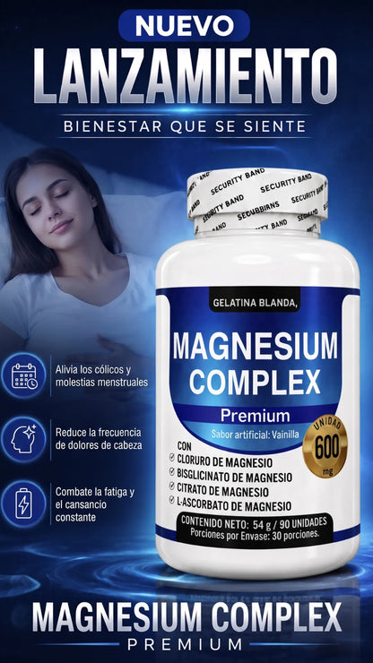 Magnesium Complex Premium: Descansa mejor. Avalado por INVIMA